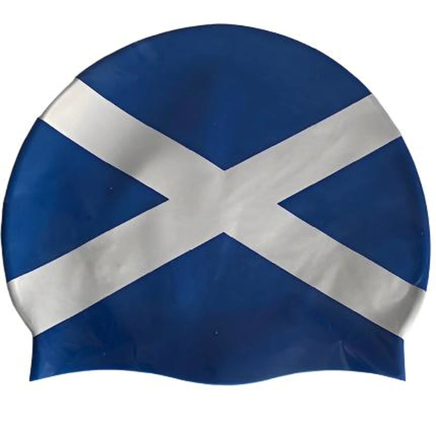 Scottish Saltire Flag Silicone Swimming Cap | WrightSport
