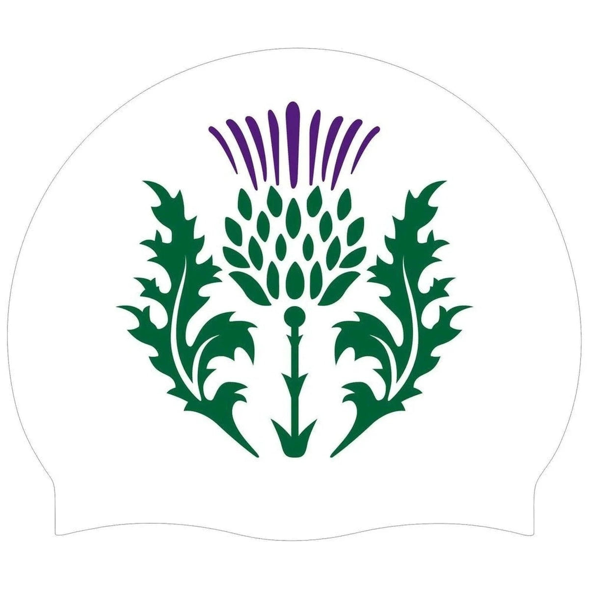 Scottish Thistle Silicone Swimming Cap