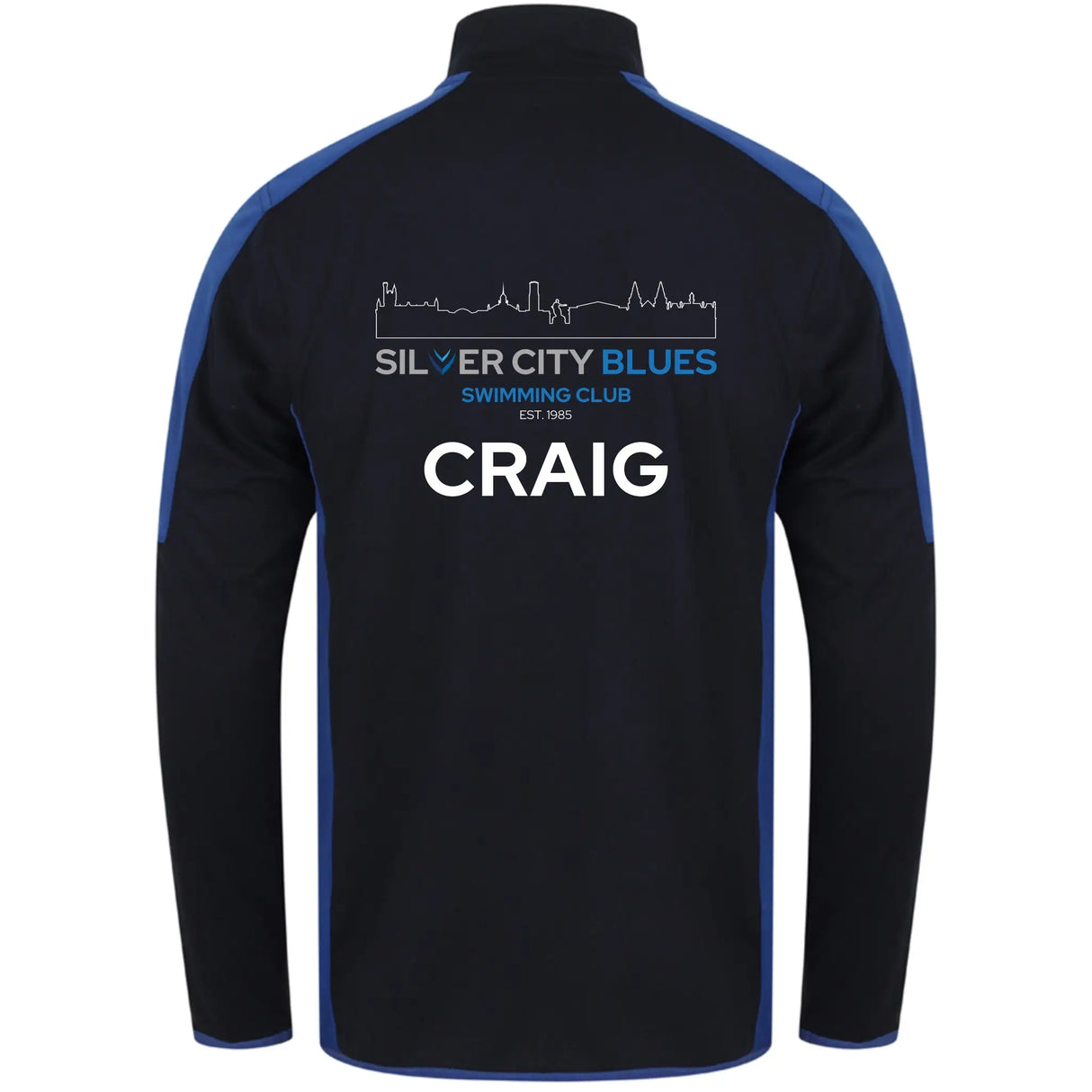 Silver City Blues Masters - 1/4 Zip Contrast Midlayer - Navy/royal