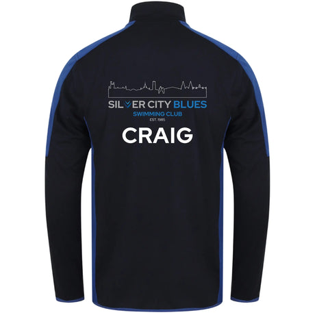 Silver City Blues Masters - 1/4 Zip Contrast Midlayer - Navy/royal