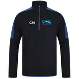 Silver City Blues Masters - 1/4 Zip Contrast Midlayer - Navy/royal