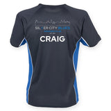 Silver City Blues Masters - Teamwear Panel T-Shirt - Navy/royal/white