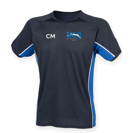 Silver City Blues Masters - Teamwear Panel T-Shirt - Navy/royal/white