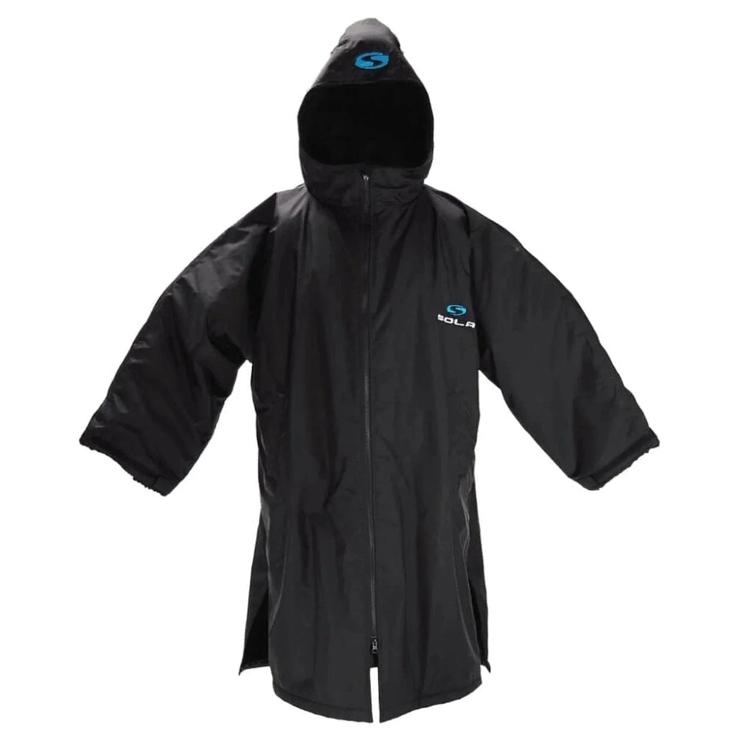 Sola Waterproof Changing Coat / Robe - Black