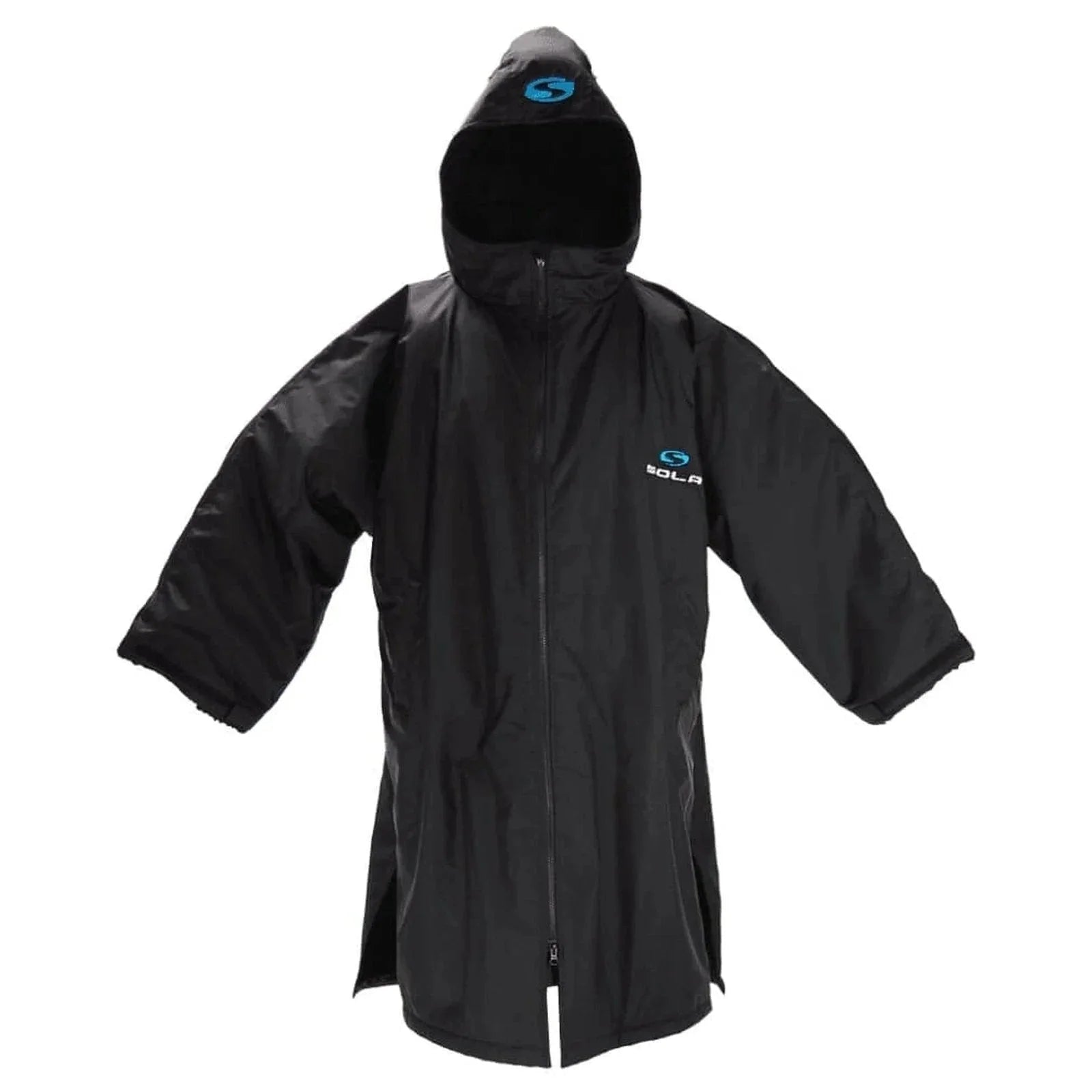 Sola Waterproof Changing Coat/Robe - Black