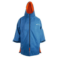 Sola Waterproof Changing Coat / Robe - Blue/Orange