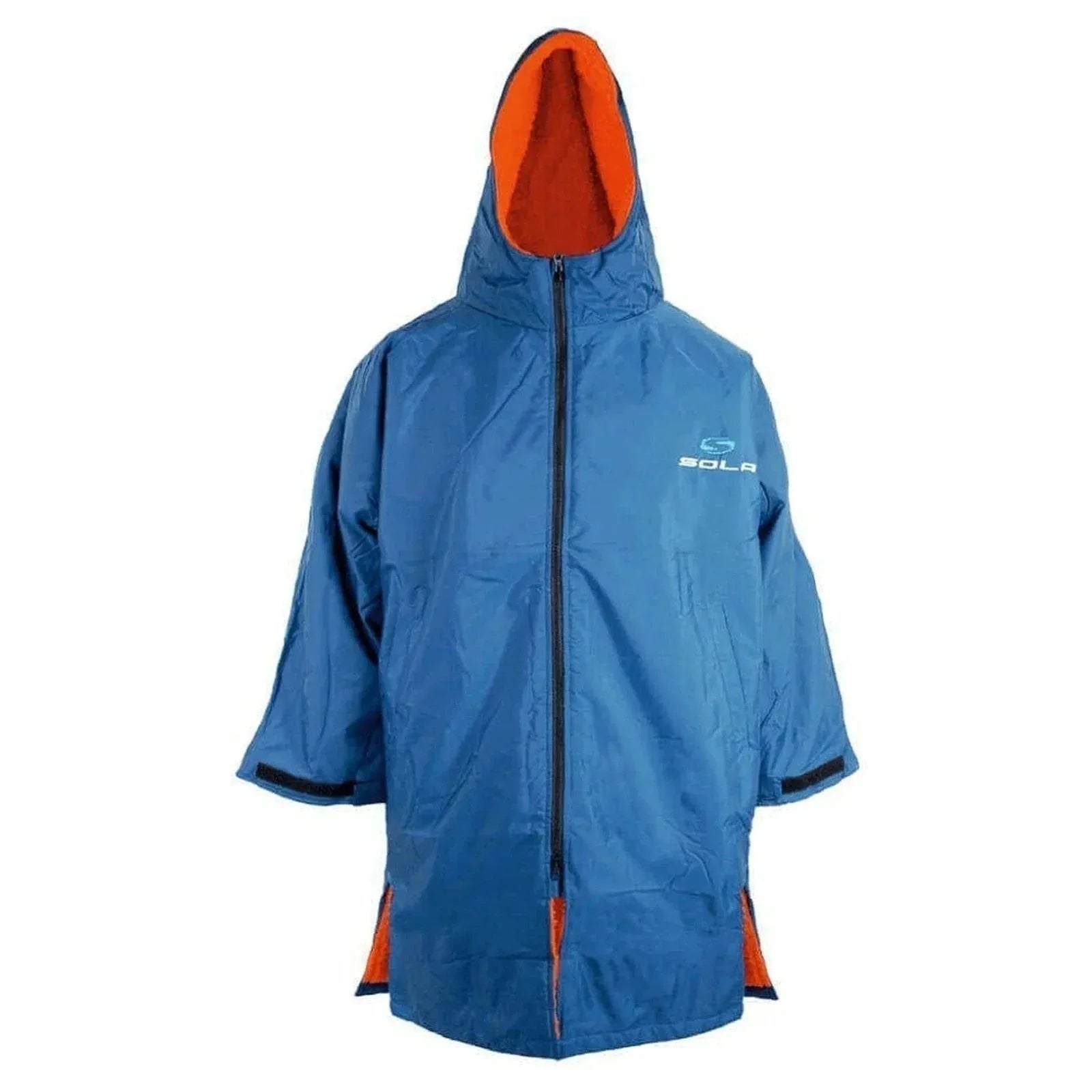 Sola Waterproof Changing Coat/Robe - Blue/Orange