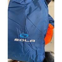 Sola Waterproof Changing Coat / Robe - Blue/Orange