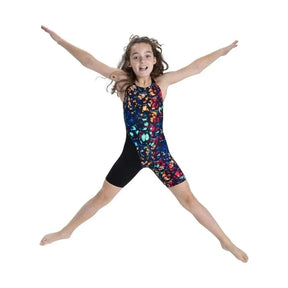 Speedo Fastskin JNR Endurance®+ Open Back Kneeskin - Black/Blue | WrightSport