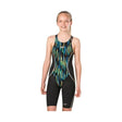 Speedo Fastskin JNR Racer X Open Back Kneeskin - Black/Blue | WrightSport