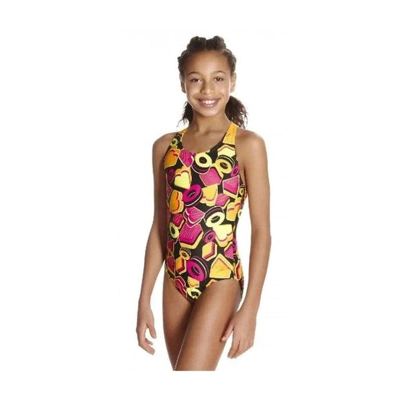 Speedo Girl's Crossback Swimsuit - Ignition Pop | WrightSport