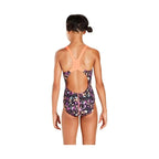 Speedo Girl's Funsplash Splashback Swimsuit - Black/Red