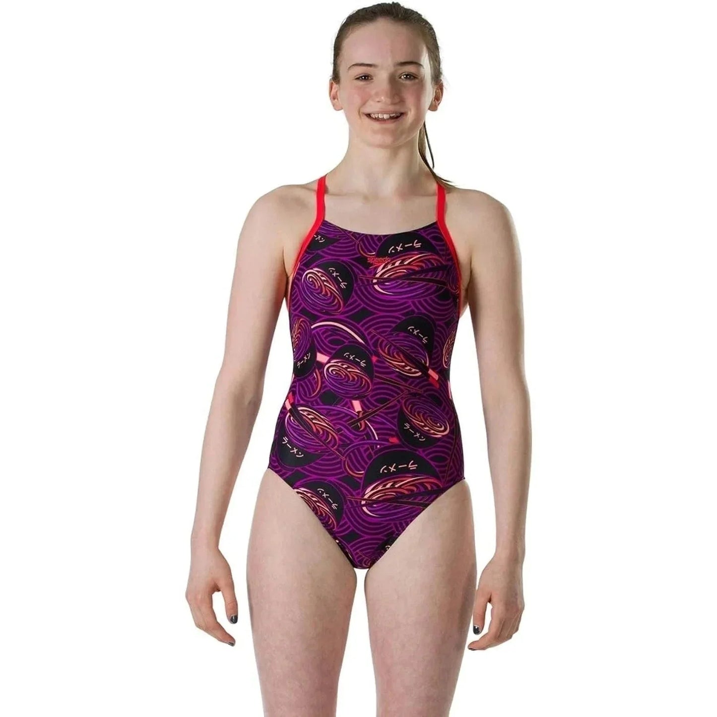 Speedo Girl's Neonnoodle Crossback Swimsuit