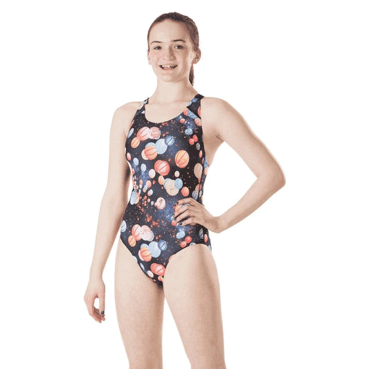 Speedo Girls MizuLanterns Allover Digital Splashback Swimsuit