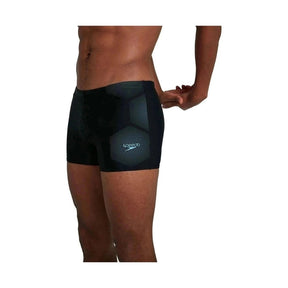 Speedo Men's Hexagonal Tech Aquashort - Black/Blue | WrightSport