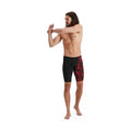 Speedo Men's V-Cut Swim Jammer - Black/Red | WrightSport