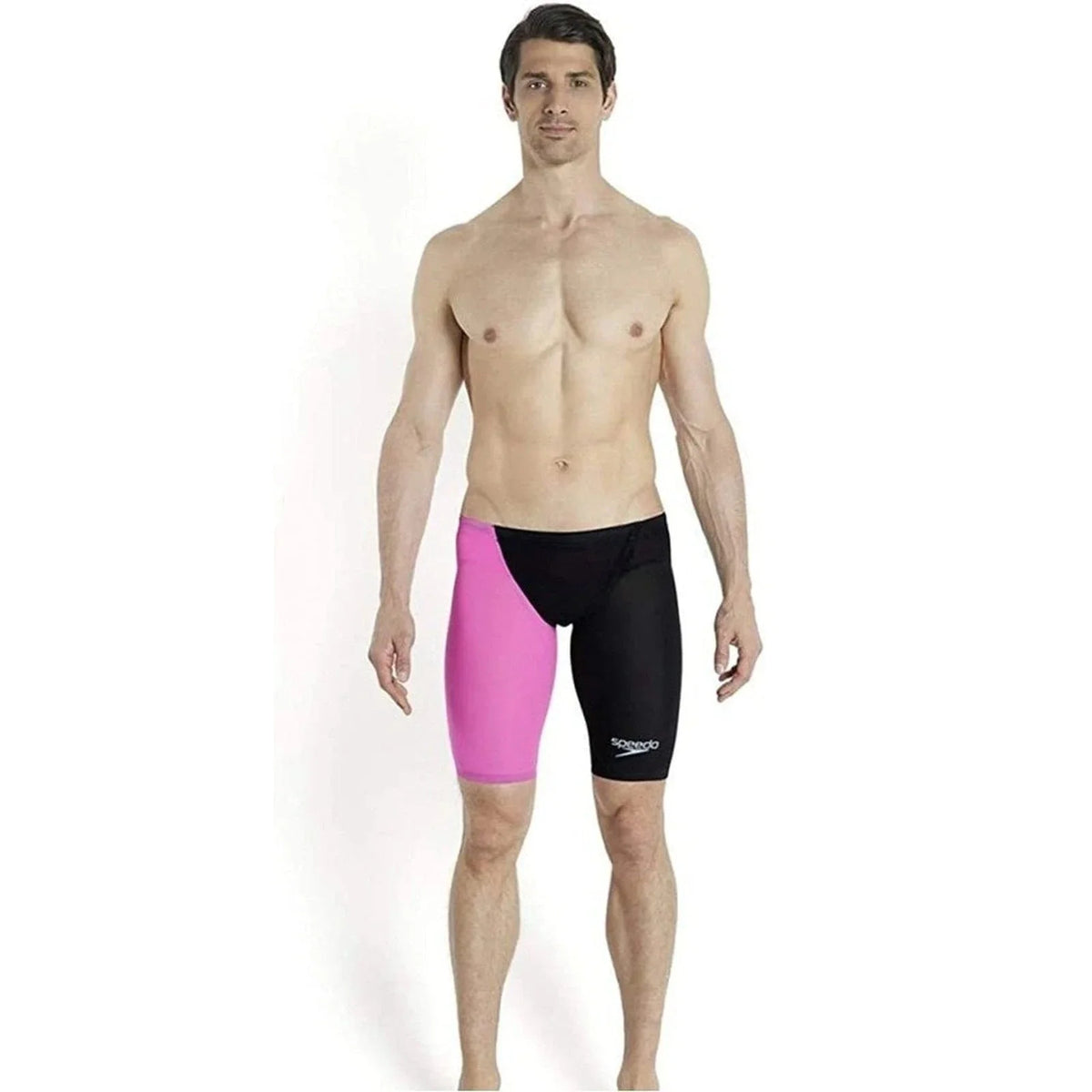 Speedo Mens' Fastskin LZR Elite 2 Jammer - Black & Pink