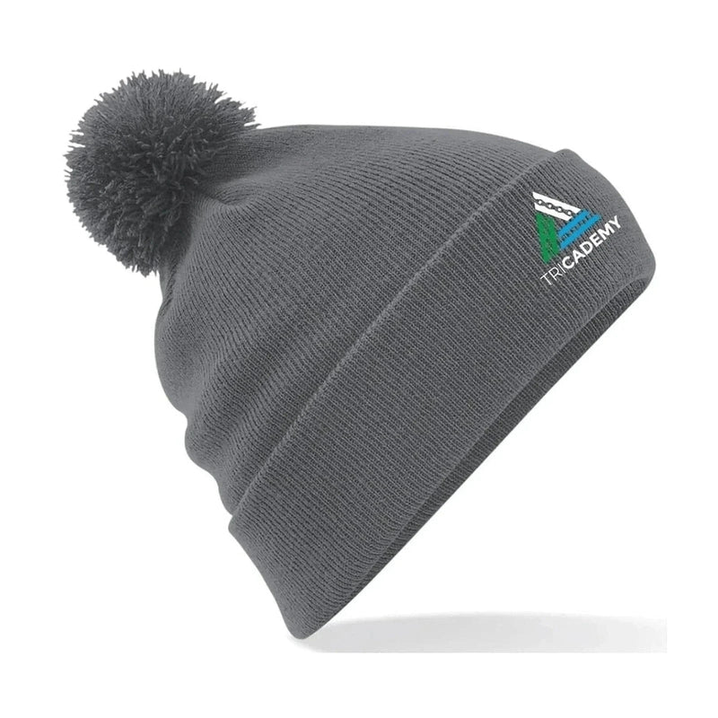 TRICADEMY TC - Unisex Beechfield Original Pom Pom Beanie - Graphite | WrightSport