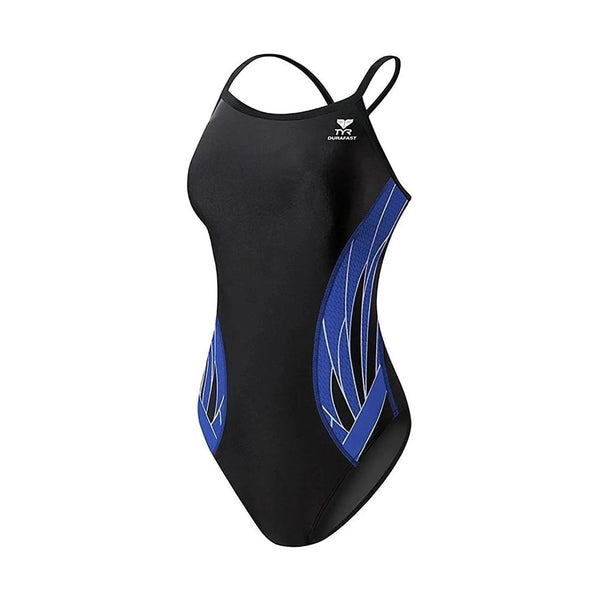 TYR Female Phoenix Splice Diamondfit - Black/Blue | WrightSport