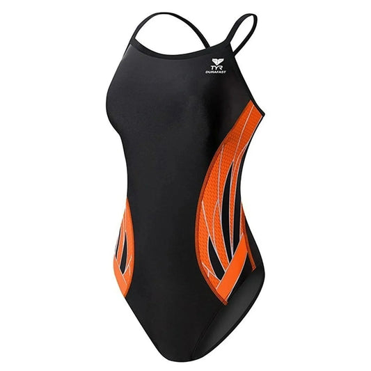 TYR Female Phoenix Splice - Black/Orange