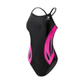 TYR Female Phoenix Splice Diamondfit - Black/Pink | WrightSport