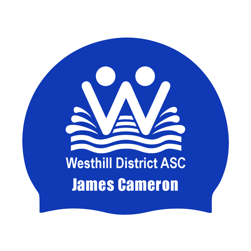 Westhill District ASC - Premium Silicone Swim Cap with name | WrightSport