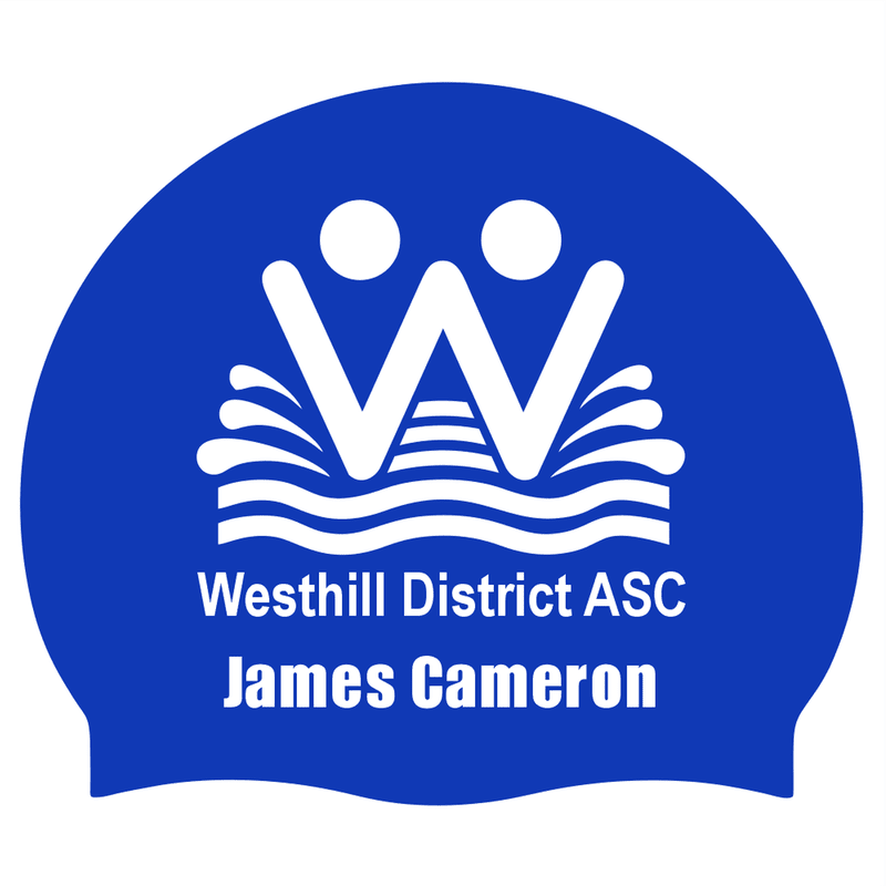 Westhill District ASC - Premium Silicone Swim Cap with name | WrightSport