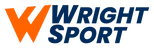 WrightSport in blue with an Orange 'W' logo on a transparent background