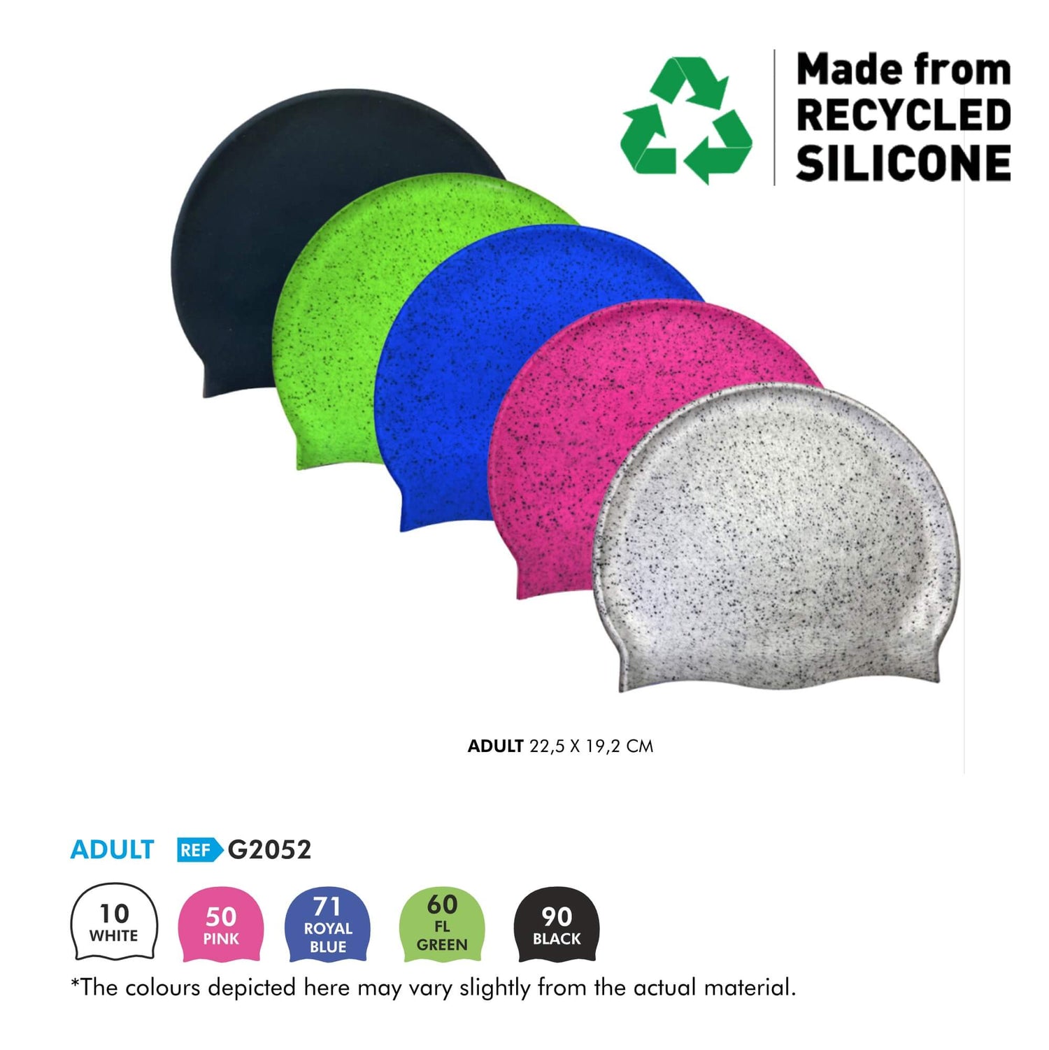 WrightSport Recycled Silicone Suede Swimming Caps