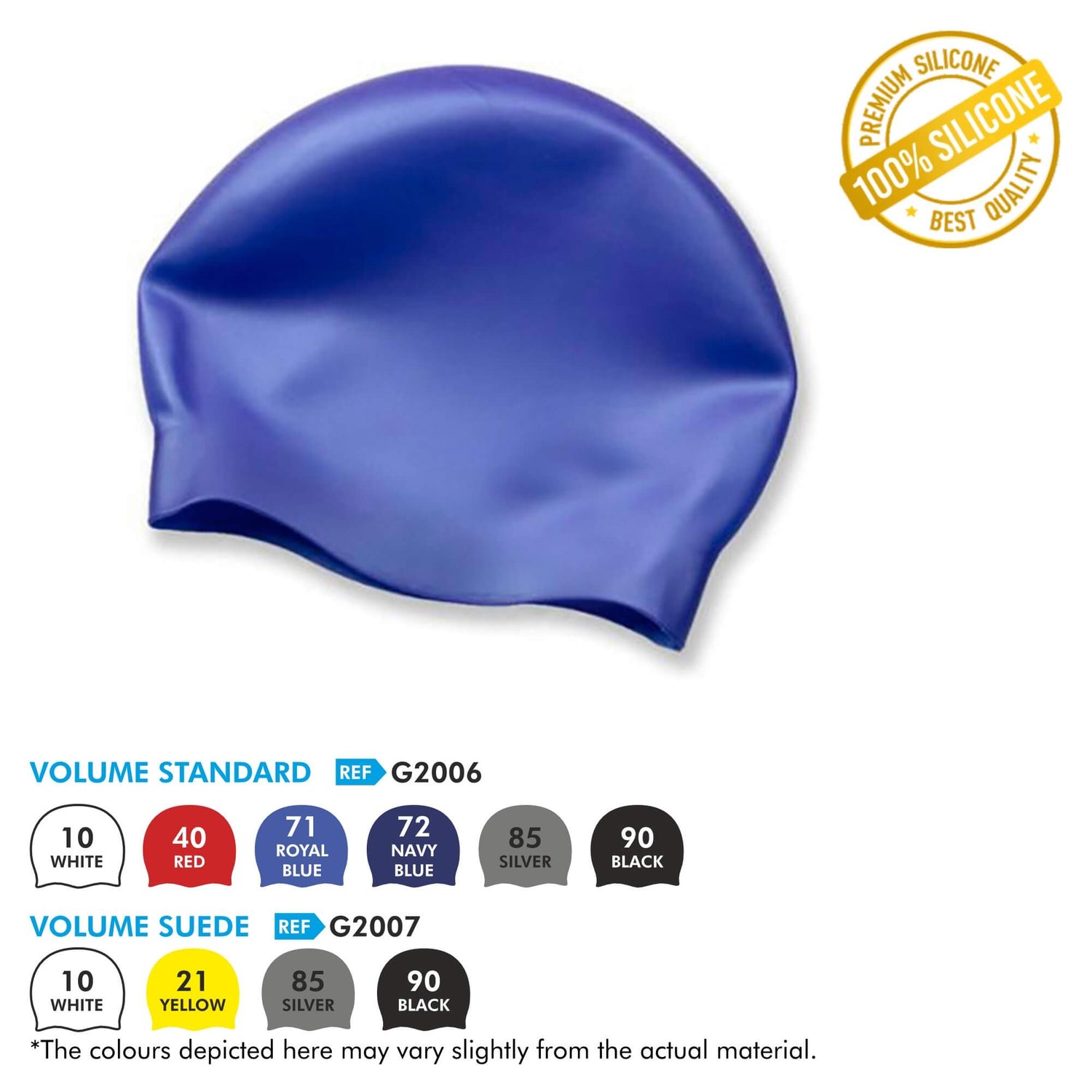 WrightSport Volume Silicone Swimming Caps