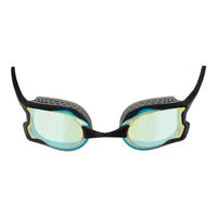 Zoggs Raptor Mirror Goggles - Grey/Black Blue/Gold Lens