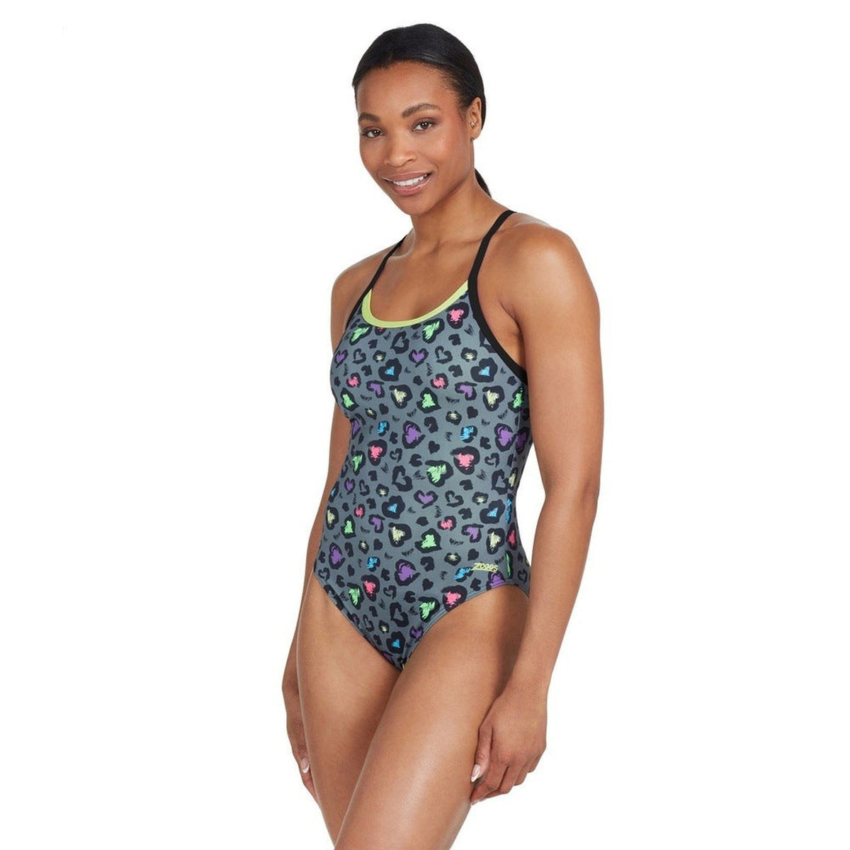 Zoggs Womens Sprintback One Piece Swimsuit - Brave Heart