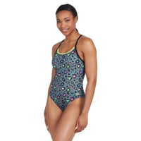 Zoggs Womens Sprintback One Piece Swimsuit - Brave Heart