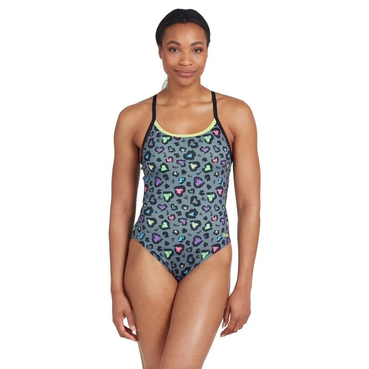 Zoggs Womens Sprintback One Piece Swimsuit - Brave Heart