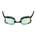 Zoggs Raptor Mirror Goggles - Black with Blue/Gold Lens