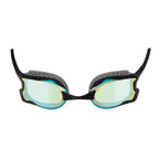 Zoggs Raptor Mirror Goggles - Black with Blue/Gold Lens