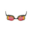 Zoggs Raptor Mirror Goggles - Black with Red/Gold Lens