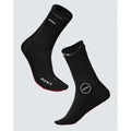 ZONE3 Neoprene Heat Tech Warmth Swim Socks - Black/Red | WrightSport