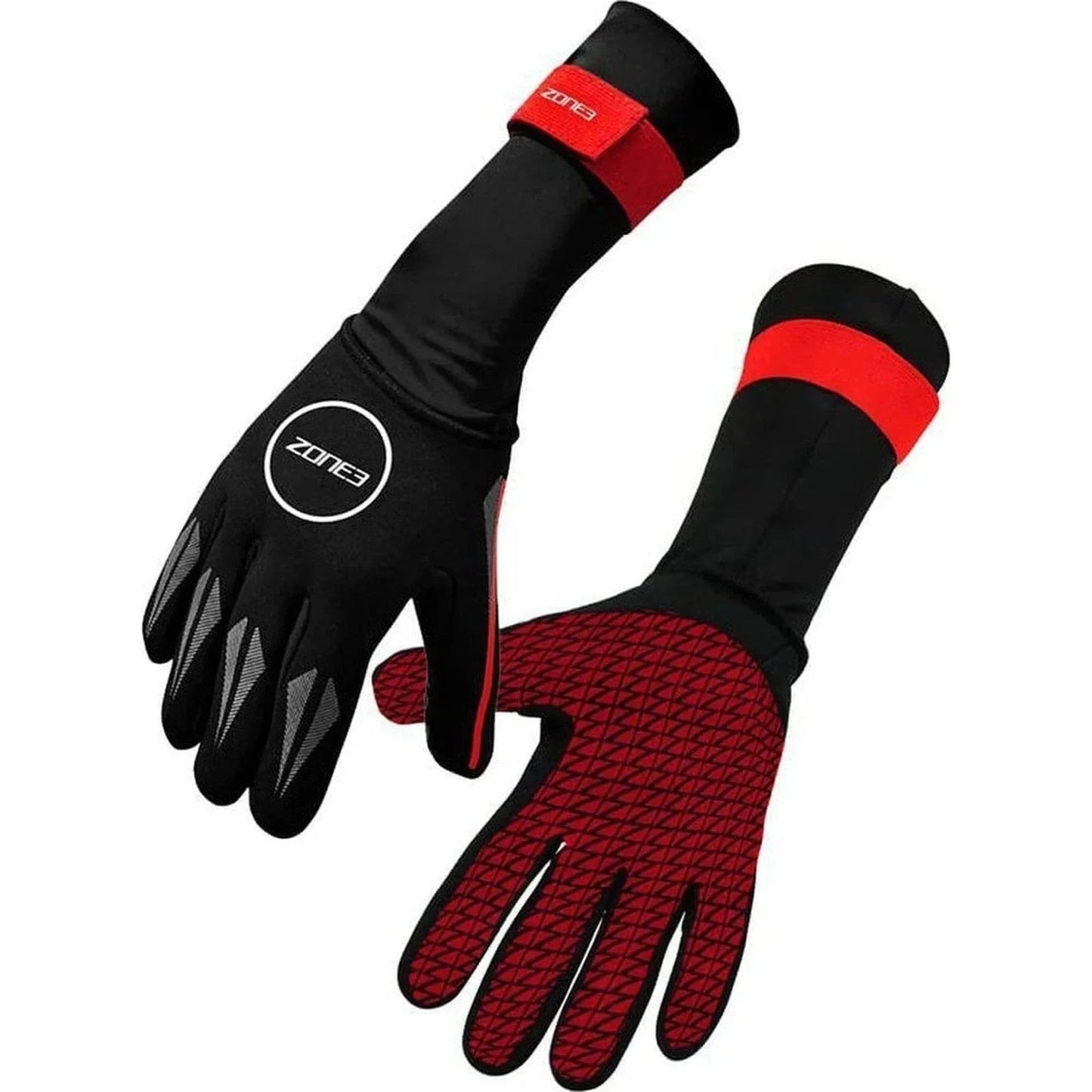 ZONE3 Neoprene Swim Gloves - Red