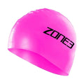 ZONE3 Silicone Swimming Cap - Hi-Vis Pink | WrightSport