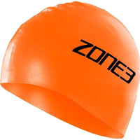 Zone3 Silicone Swimming Cap - Orange