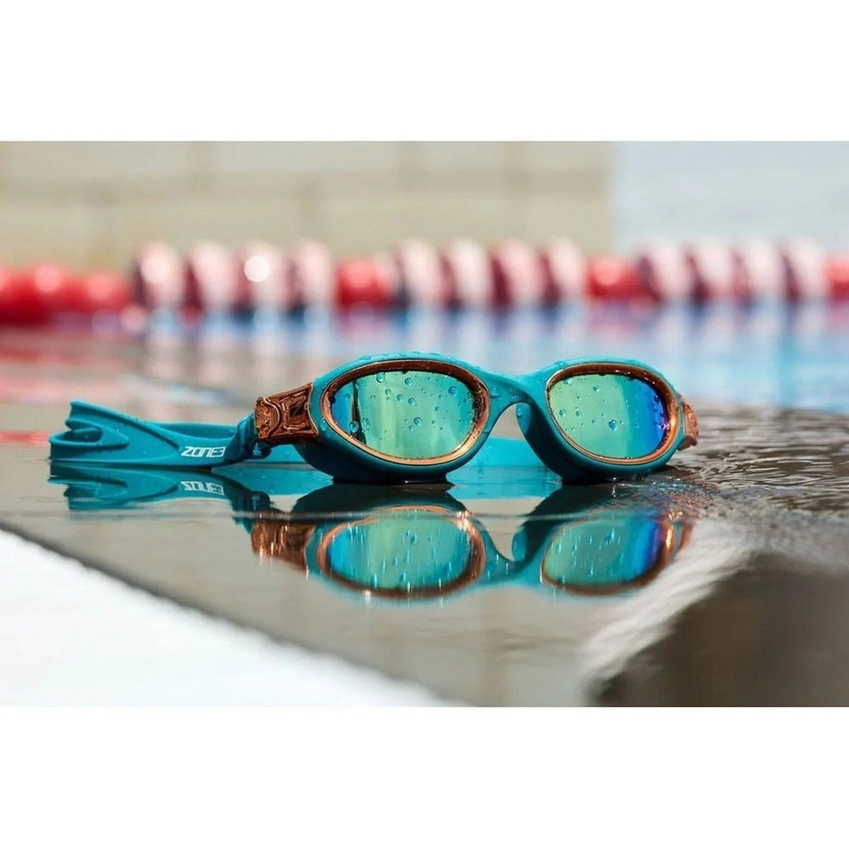 Zone3 Venator-X Polarised Goggle - Teal/Cream/Copper