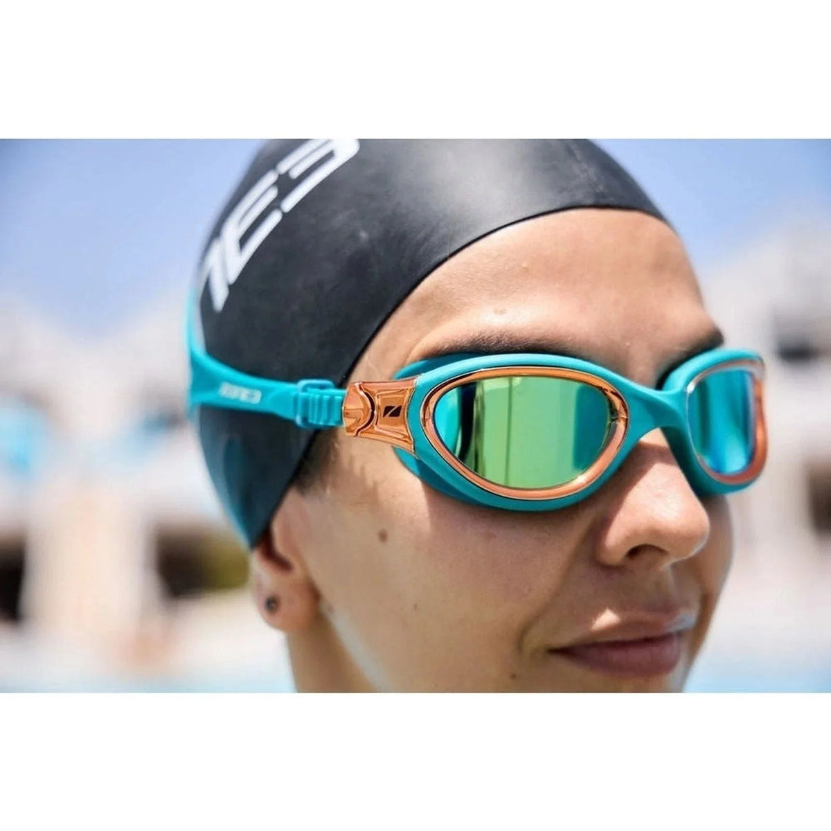 Zone3 Venator-X Polarised Goggle - Teal/Cream/Copper