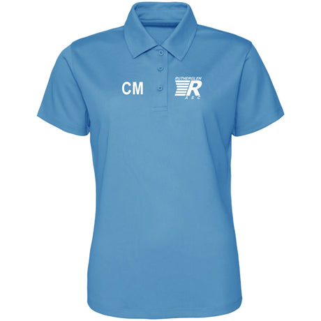 Rutherglen ASC - 'COACH' Women's Cool Polo - Sapphire