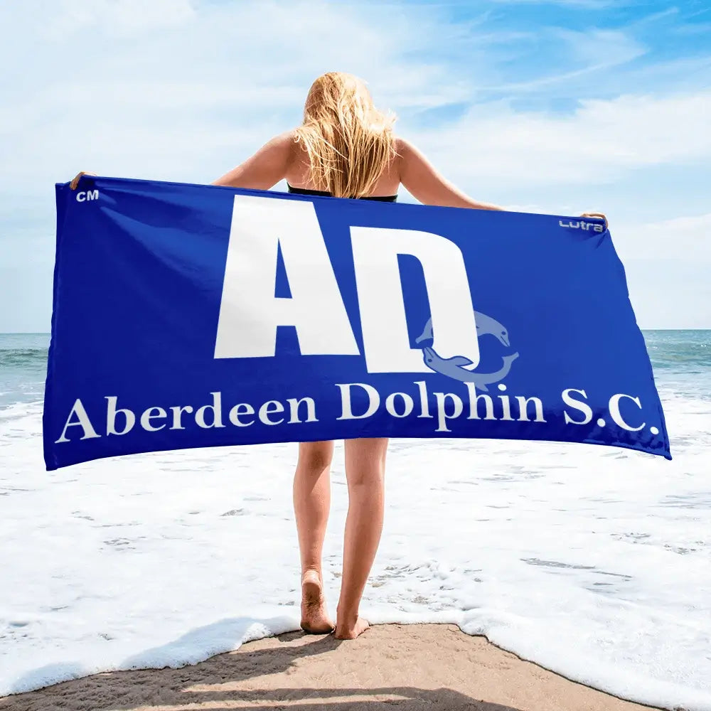 Aberdeen Dolphin SC - Microfibre and Cotton Towel - Royal