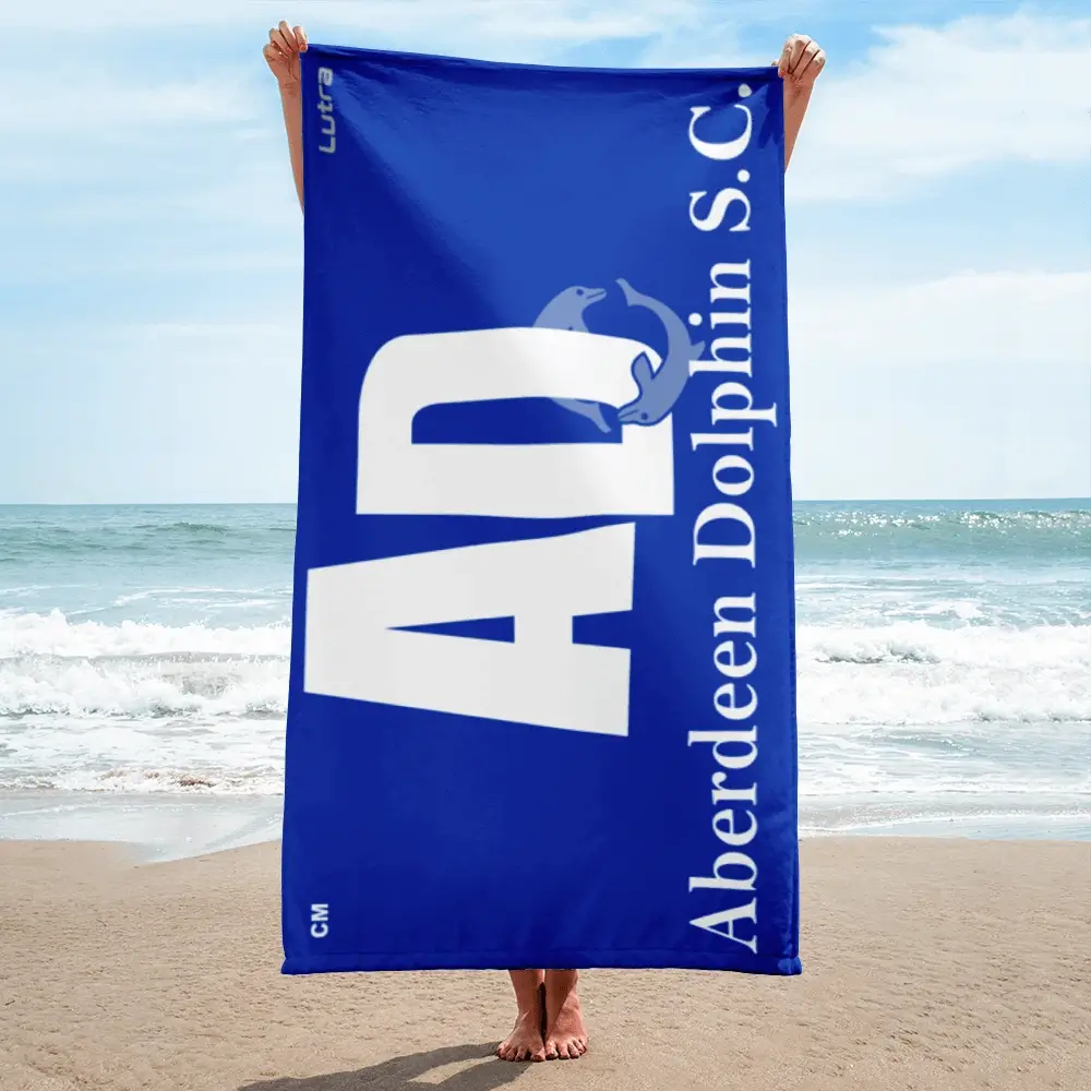 Aberdeen Dolphin SC - Microfibre and Cotton Towel - Royal