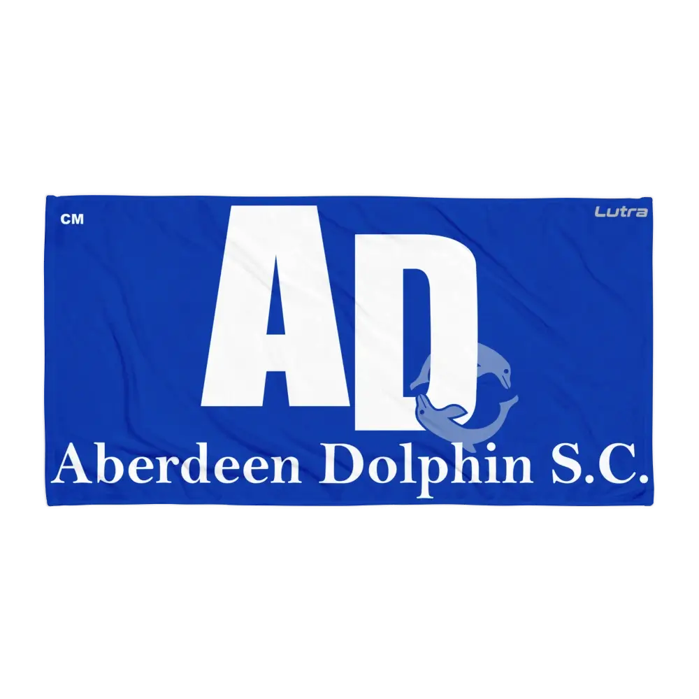 Aberdeen Dolphin SC - Microfibre and Cotton Towel - Royal