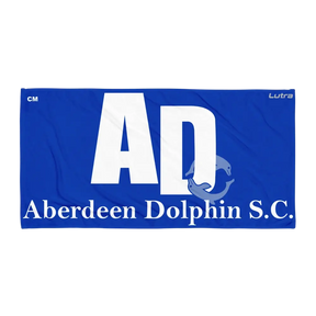 Aberdeen Dolphin SC - Microfibre and Cotton Towel - Royal