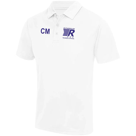 Rutherglen ASC - 'STO' Cool Polo - White