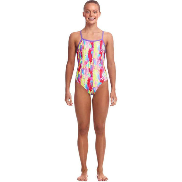 Funkita Ladies Strapped In One Piece Swimsuit - Splat Stat